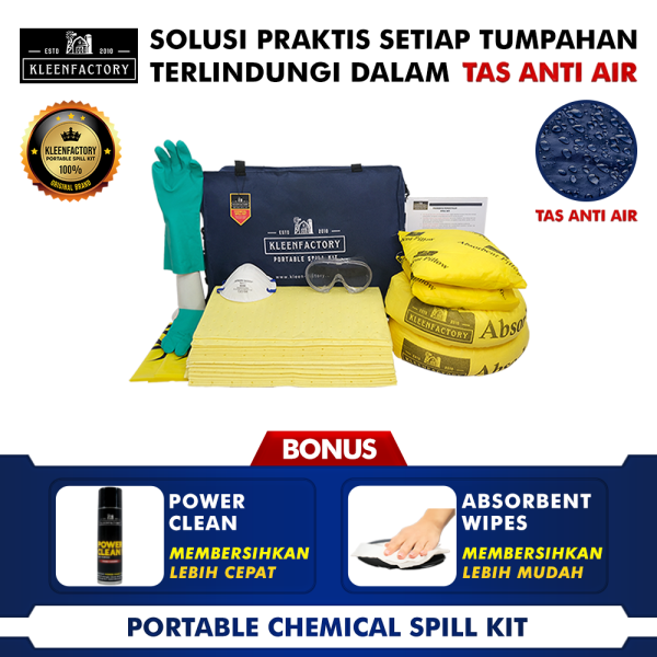 KLEENFACTORY PORTABLE CHEMICAL SPILL KIT KF 11-PC50 50 LITER