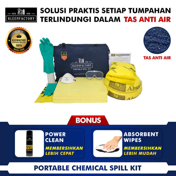 KLEENFACTORY PORTABLE CHEMICAL SPILL KIT KF 11-PC45 45 LITER