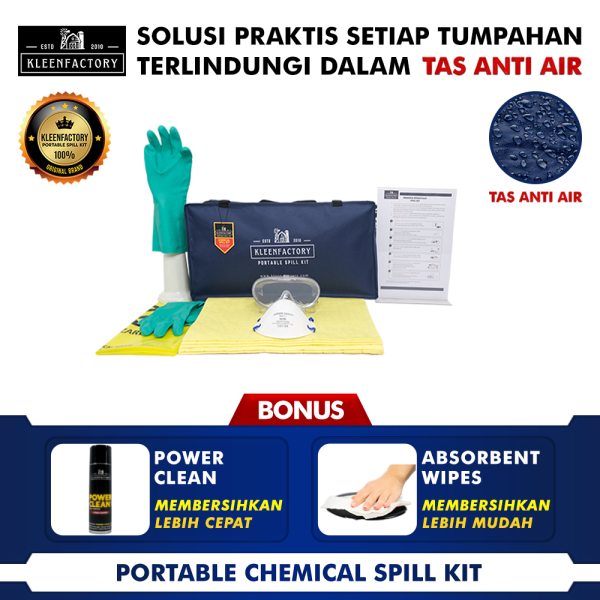 KLEENFACTORY PORTABLE CHEMICAL SPILL KIT KF 11-PC5 5 LITER