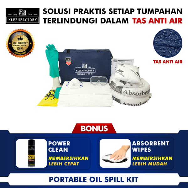 KLEENFACTORY PORTABLE OIL SPILL KIT KF 11-PO50 50 LITER