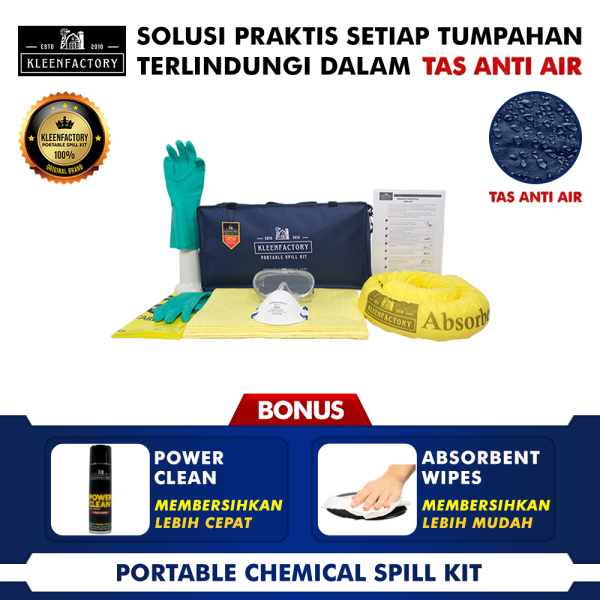 KLEENFACTORY PORTABLE CHEMICAL SPILL KIT KF 11-PC15 15 LITER