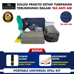 KLEENFACTORY PORTABLE UNIVERSAL SPILL KIT KF 11-PU45 45 LITER